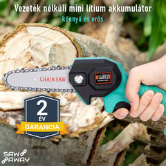 SAWAWAY™ – AKKUMULÁTOROS KÉZI FŰRÉSZ