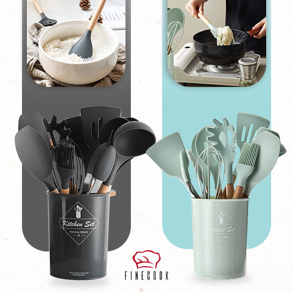 FINECOOK® - 12 RÉSZES KONYHAI ESZKÖZ SZETT